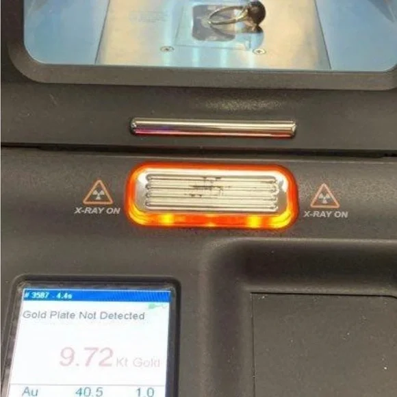 Rare vintage Koroit opal, in Queensland, Australia; set In 10 k gold - Picture 7 of 14